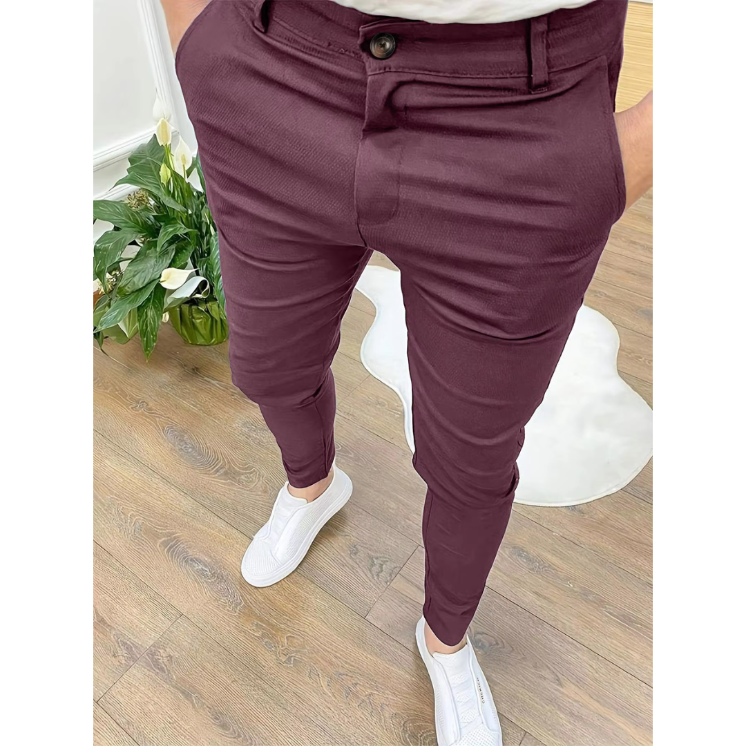 Pantalon Élégant | Pantalon Homme d'Affaires Polyvalent-6