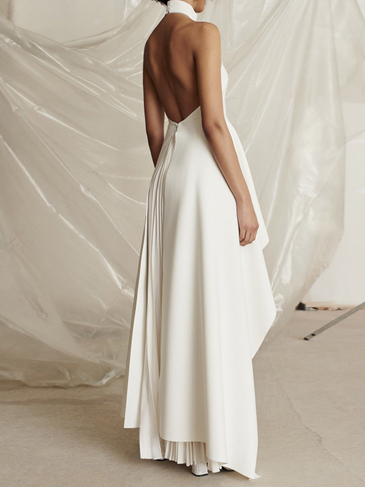 Luna | Robe Longue Femme Asymétrique Élégante-5