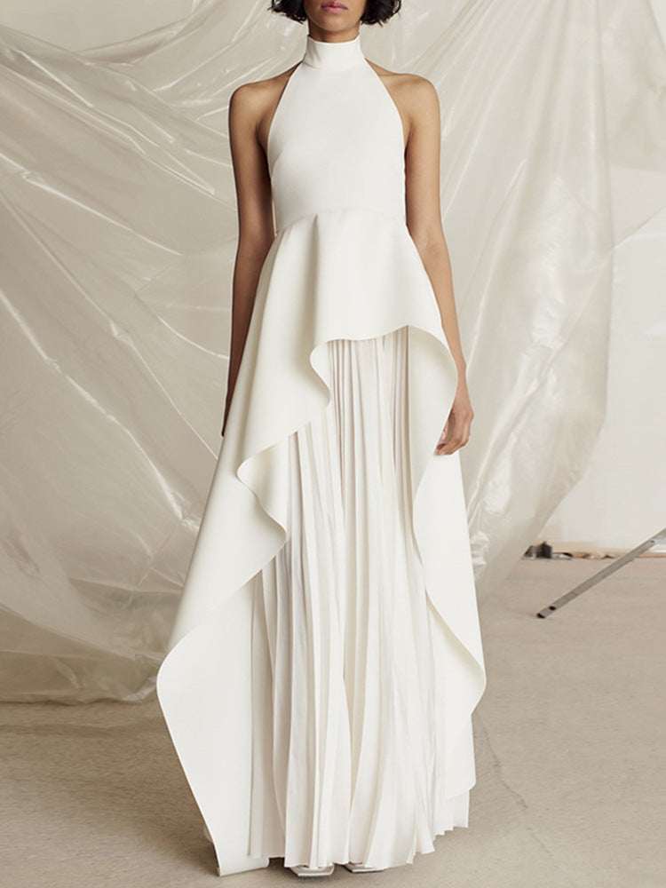 Variant image for Luna | Robe Longue Femme Asymétrique Élégante-7