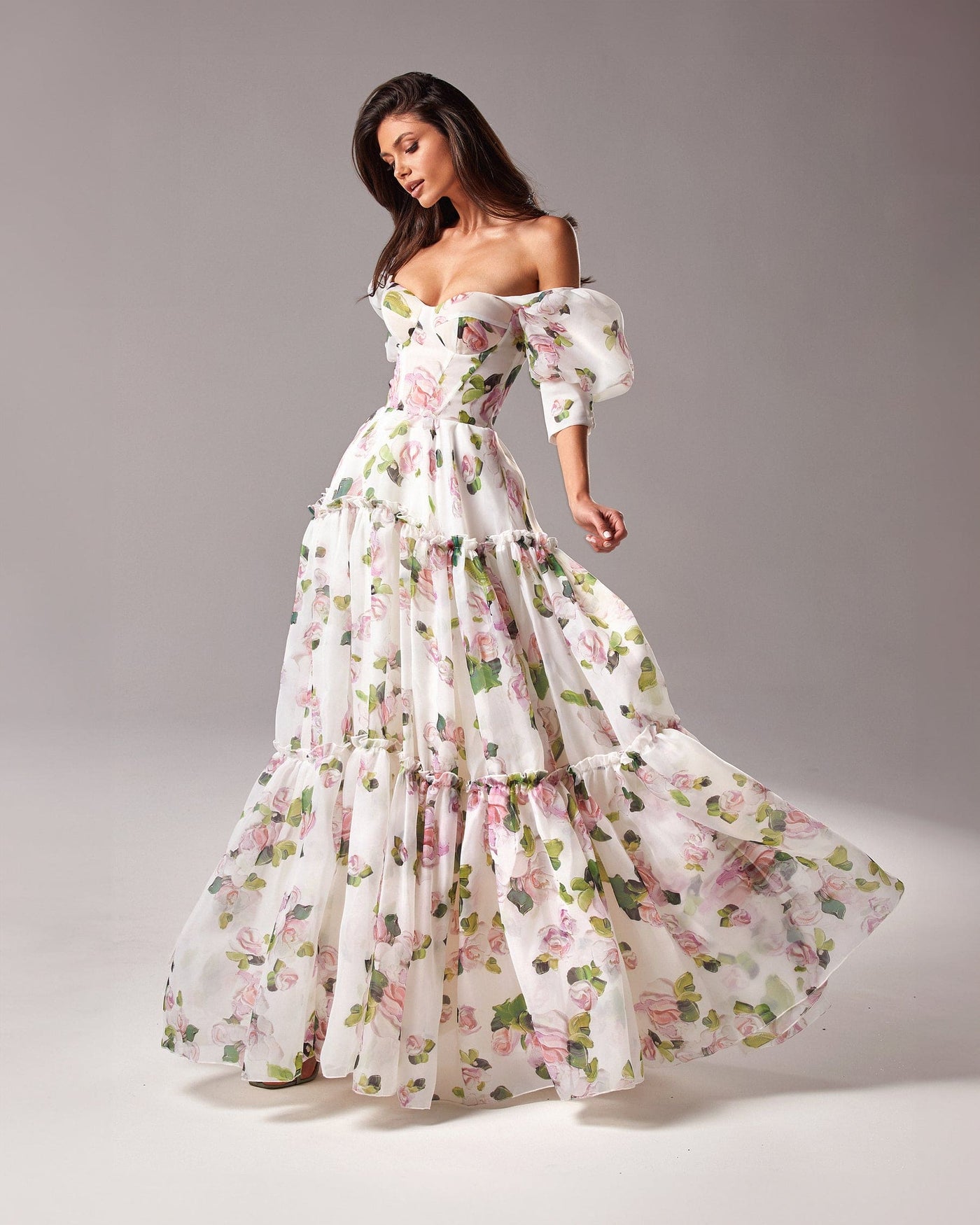 Variant image for Luna | Robe Longue Fleurie Élégante d'Été pour Femme-7
