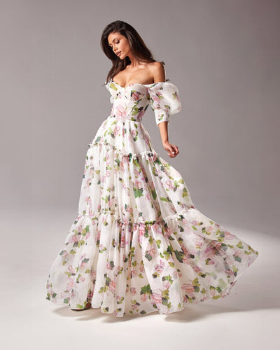 Variant image for Luna | Robe Longue Fleurie Élégante d'Été pour Femme-7