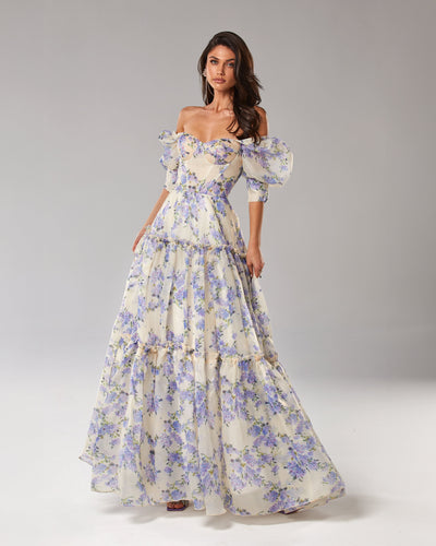 Variant image for Luna | Robe Longue Fleurie Élégante d'Été pour Femme-1