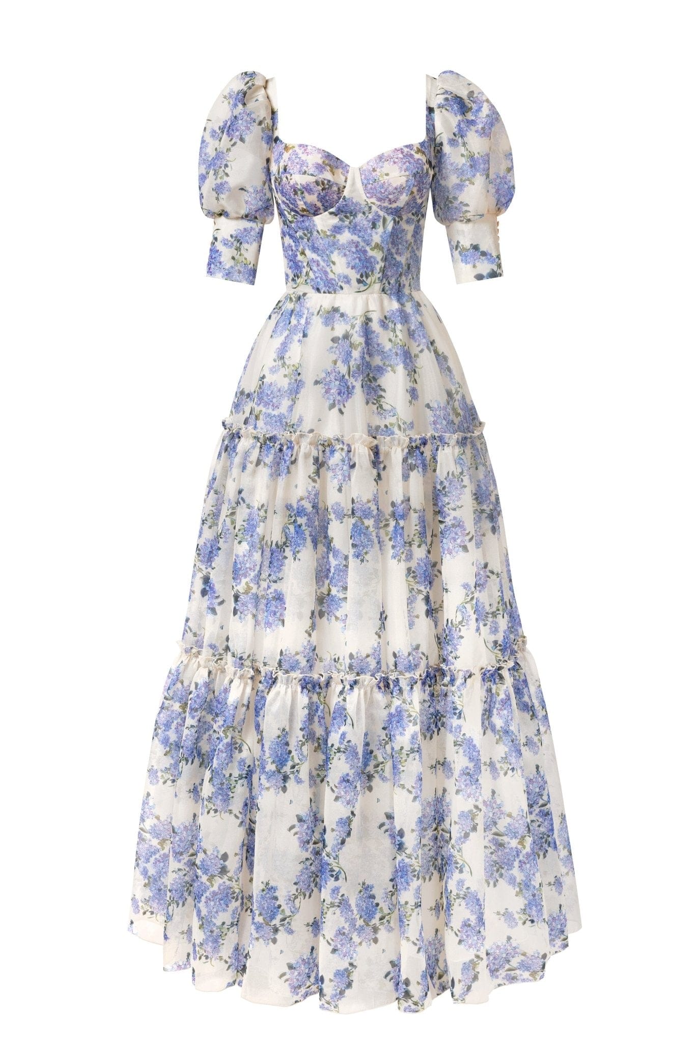 Luna | Robe Longue Fleurie Élégante d'Été pour Femme-3