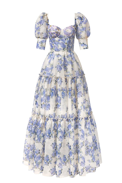 Luna | Robe Longue Fleurie Élégante d'Été pour Femme-3