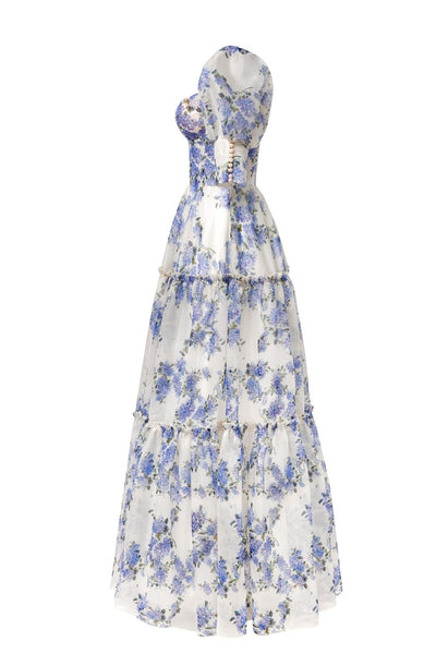 Luna | Robe Longue Fleurie Élégante d'Été pour Femme-5