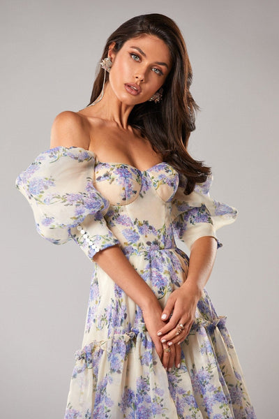 Luna | Robe Longue Fleurie Élégante d'Été pour Femme-2