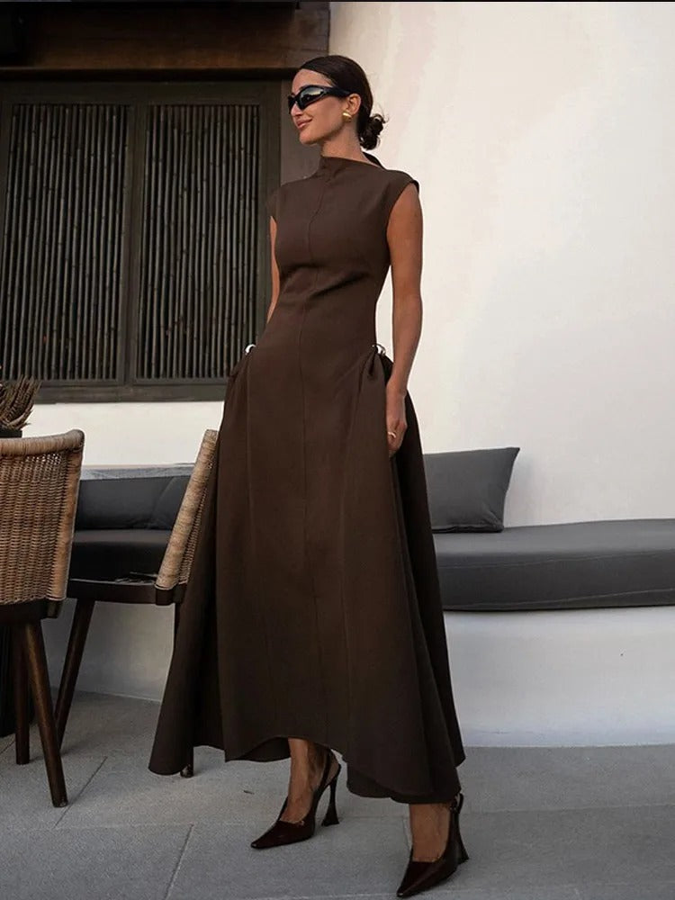 Variant image for Luna | Robe Longue Femme Structurée Élégante-1