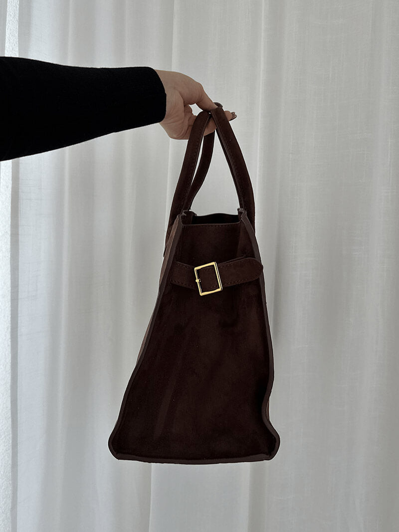 Luna | Sac à main Femme en Daim Élégant et Spacieux-5