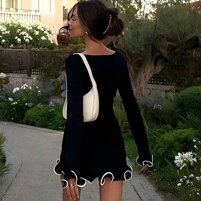 Luna | Robe de Soirée Mini à Volants pour Femme-3