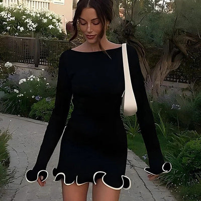 Luna | Robe de Soirée Mini à Volants pour Femme-2
