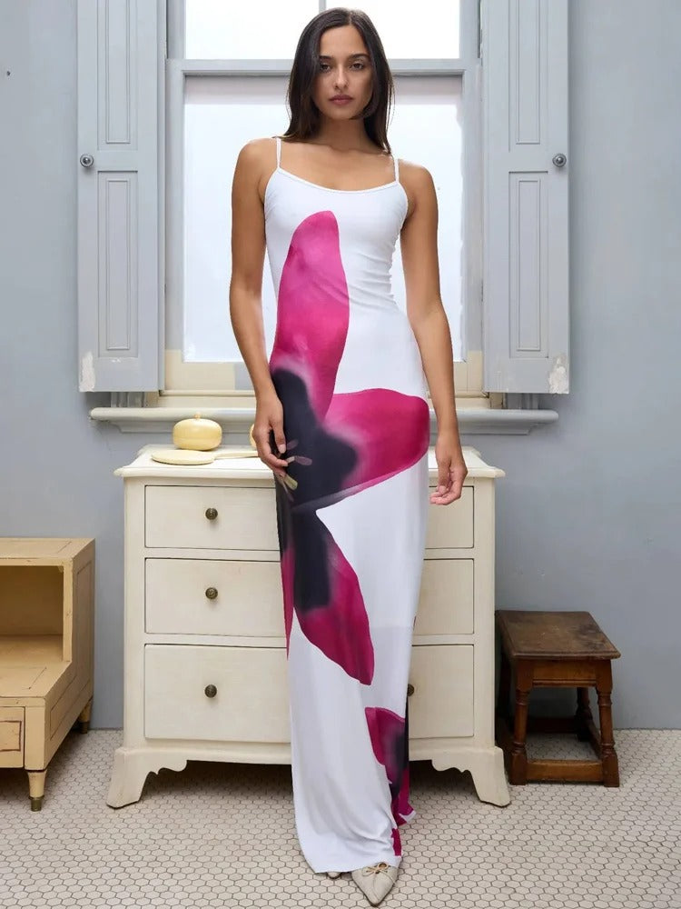 Variant image for Luna | Robe Longue Fleurie d'Été Femme-11