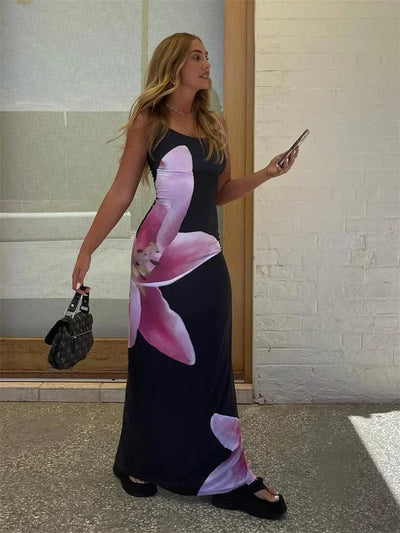 Variant image for Luna | Robe Longue Fleurie d'Été Femme-16