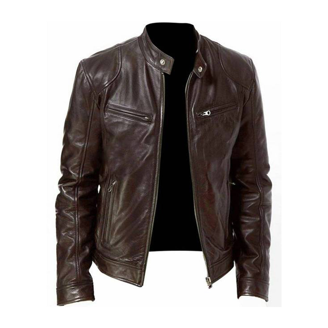Jonas | Veste en cuir élégante