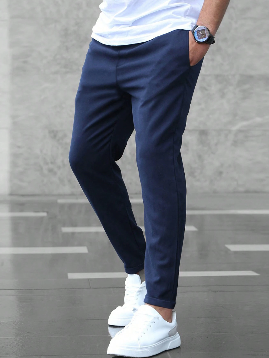 Pantalon Élastique Homme – Confort Extensible, Coupe Classique-4