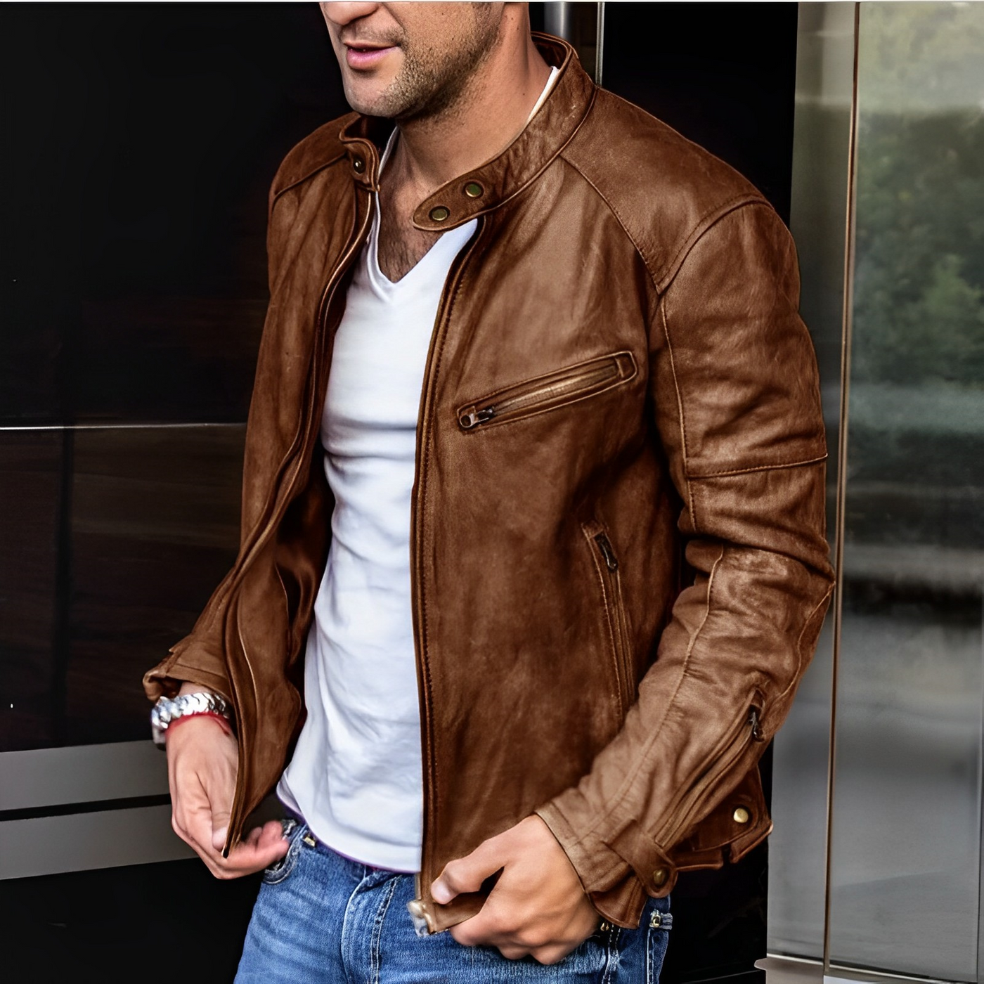 Alexandre | Veste en cuir élégante