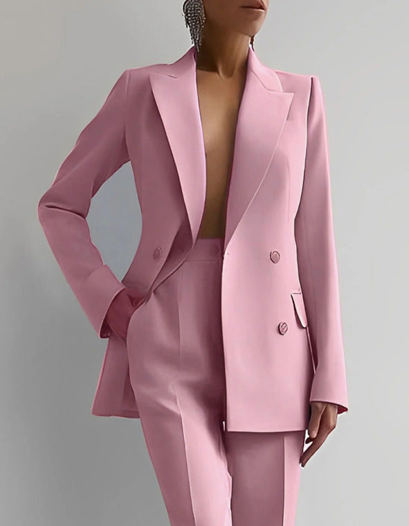Alisha | Ensemble blazer et pantalon à coupe droite