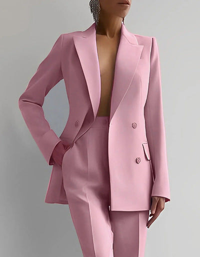 Alisha | Ensemble blazer et pantalon à coupe droite