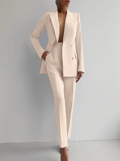 Alisha | Ensemble blazer et pantalon à coupe droite