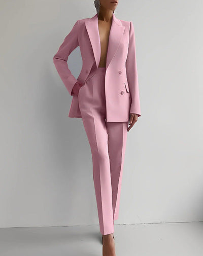 Alisha | Ensemble blazer et pantalon à coupe droite