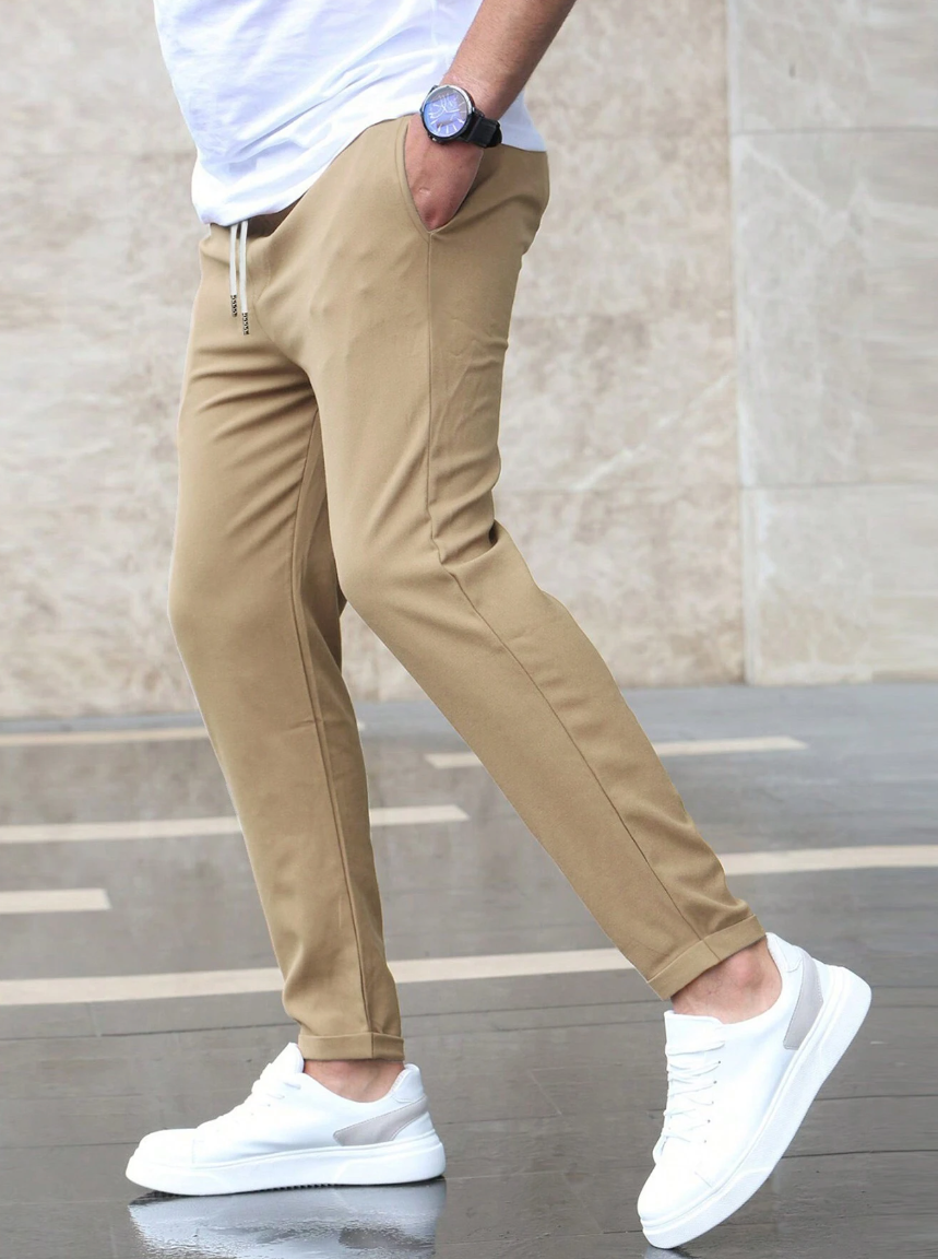 Pantalon Élastique Homme – Confort Extensible, Coupe Classique-5