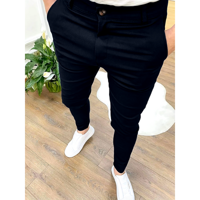 Pantalon Élégant | Pantalon Homme d'Affaires Polyvalent-3