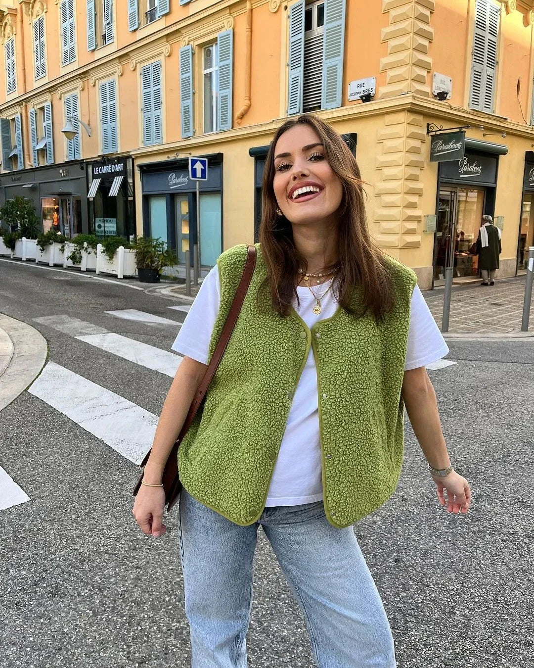 Gilet Sieia Femme – Molleton Sherpa, Silhouette Sans Manches-2