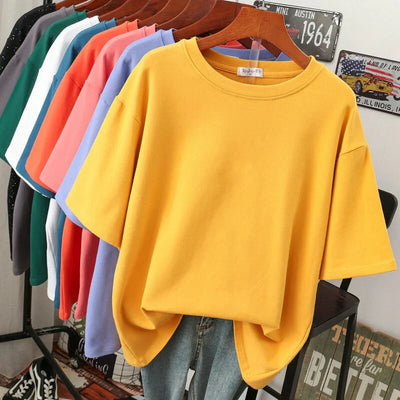 Variant image for T-shirt Rhoswen Oversized – Coton Doux et Respirant, Décontracté-8