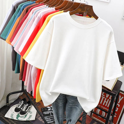 Variant image for T-shirt Rhoswen Oversized – Coton Doux et Respirant, Décontracté-1