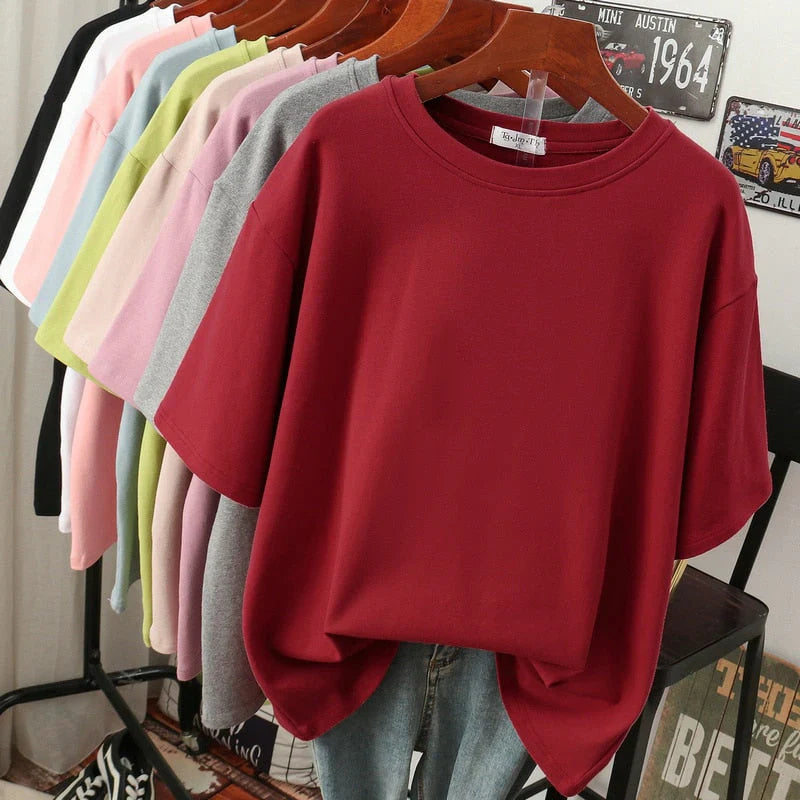 Variant image for T-shirt Rhoswen Oversized – Coton Doux et Respirant, Décontracté-15