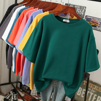 Variant image for T-shirt Rhoswen Oversized – Coton Doux et Respirant, Décontracté-48