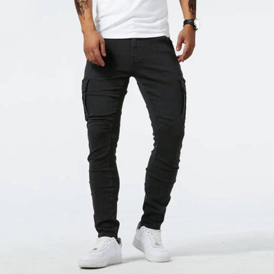 Pablo Pantalon Cargo Homme – Denim Élastique, Confortable et Polyvalent-2