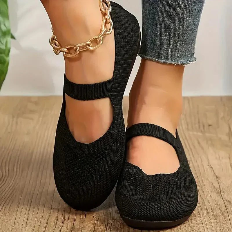 Nyxara Pantoufles Femme – Tricot Respirant, Léger et Confortable-1
