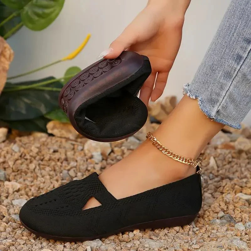 Nyxara Pantoufles Femme – Tricot Respirant, Léger et Confortable-4