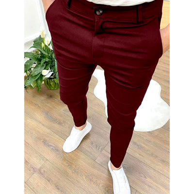 Pantalon Élégant | Pantalon Homme d'Affaires Polyvalent-5