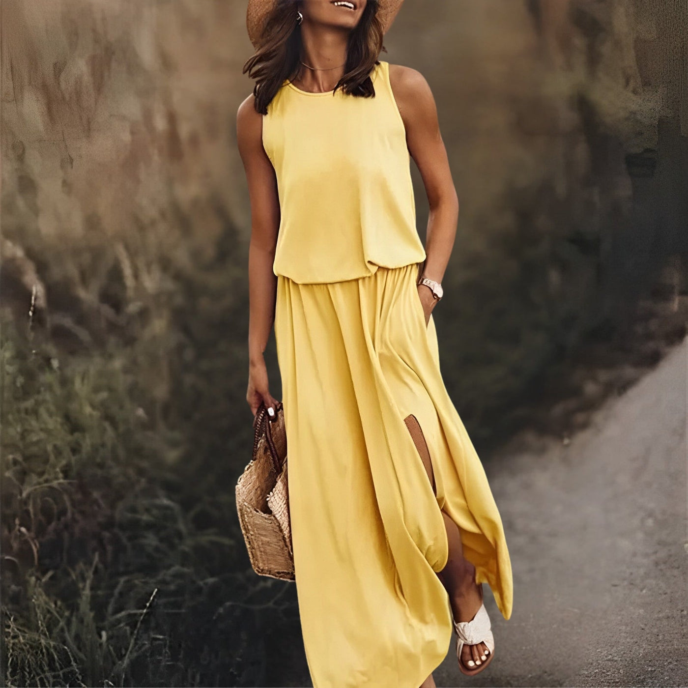 Clara | Robe Longue Été Femme-5