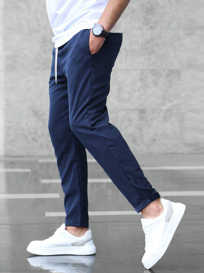 Pantalon Élastique Homme – Confort Extensible, Coupe Classique-3