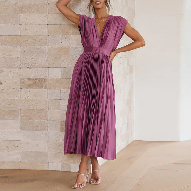 Camille | Robe de Soirée Chic Col en V-3