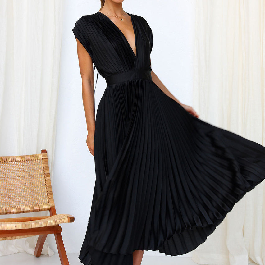 Camille | Robe de Soirée Chic Col en V-4