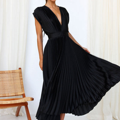 Camille | Robe de Soirée Chic Col en V-4