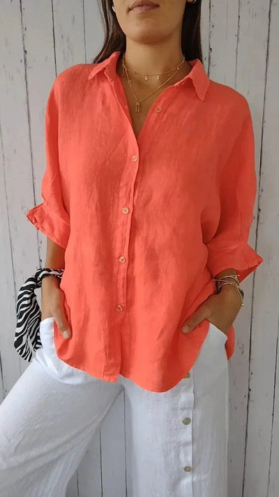 Variant image for Isabella | Blouse Femme Chic Blanche-17