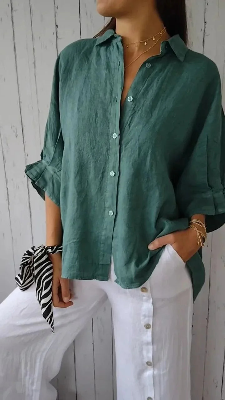 Variant image for Isabella | Blouse Femme Chic Blanche-25