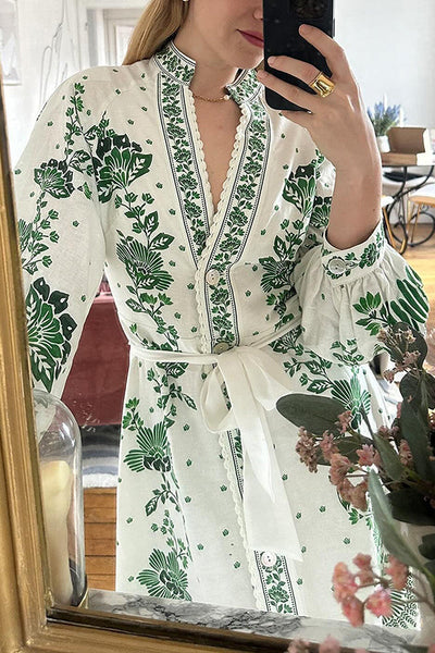 Sophie | Robe longue à manches longues