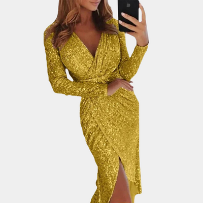 Audrey | Robe élégante à paillettes