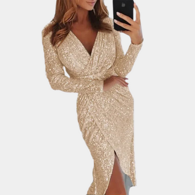 Audrey | Robe élégante à paillettes