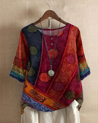 Variant image for Top Femme - Élégant Style Boho-1