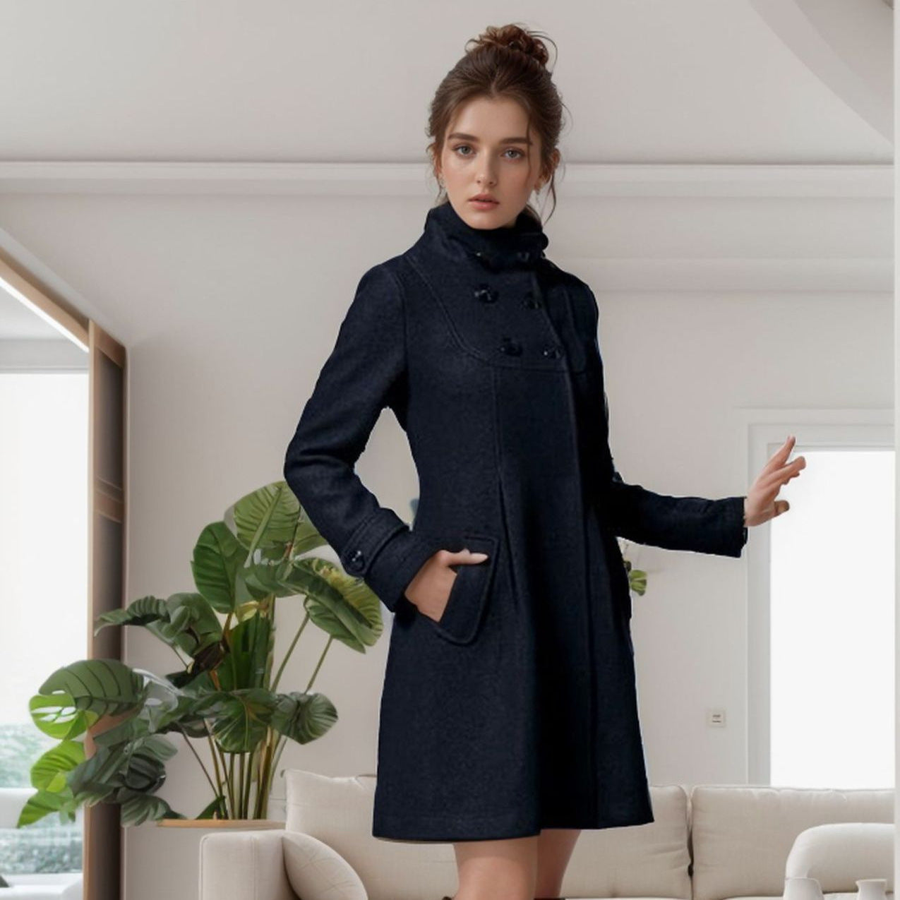 Adalie | Veste à capuche avec écharpe
