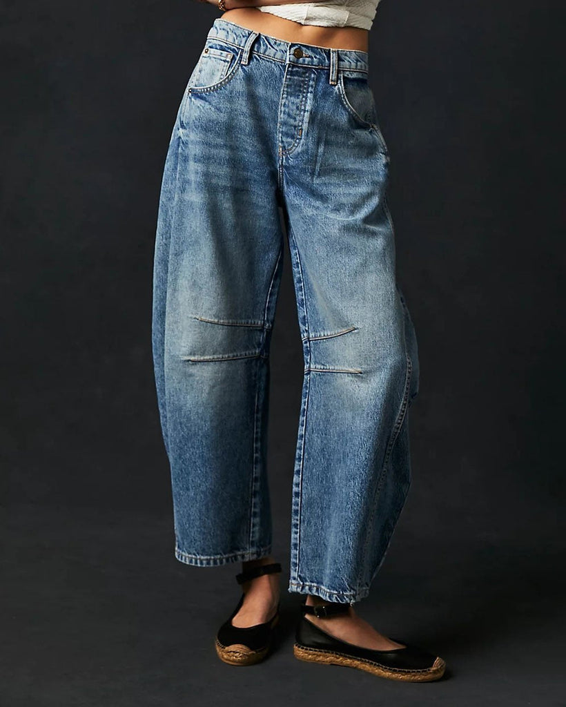 Variant image for Jean Femme - Taille Mi-Haute Décontractée-6