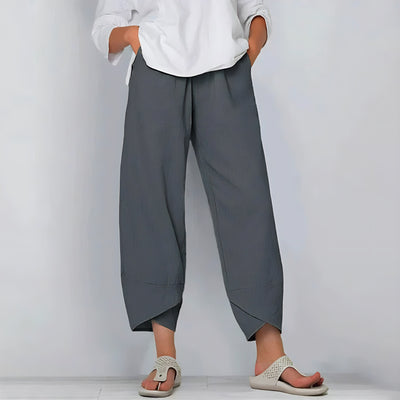 Layla | Pantalon Lin Femme Fluide Élégant-6