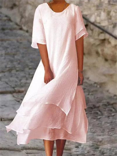 Maya | Robe Longue Femme Maxi Élégante d'Été en Coton Taille S à 3XL-1