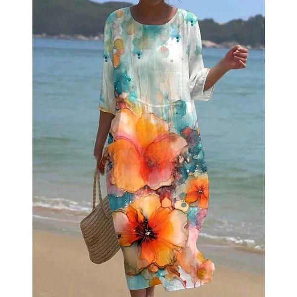 Variant image for Miranda | Robe Longue Femme Florale Élégante-31